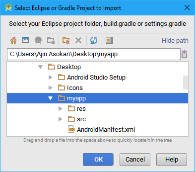 Android Studio Project Browse